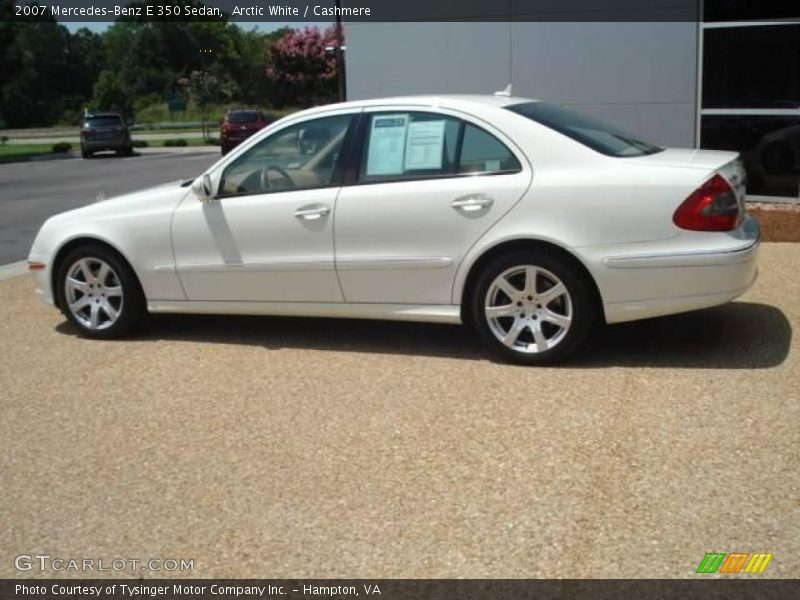 Arctic White / Cashmere 2007 Mercedes-Benz E 350 Sedan