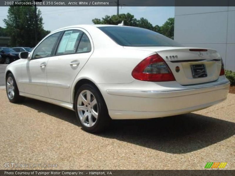 Arctic White / Cashmere 2007 Mercedes-Benz E 350 Sedan