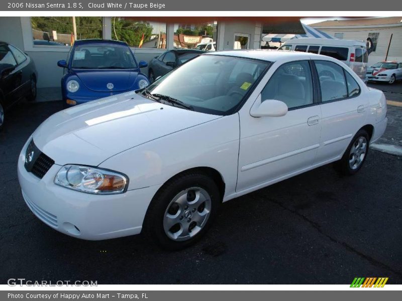 Cloud White / Taupe Beige 2006 Nissan Sentra 1.8 S