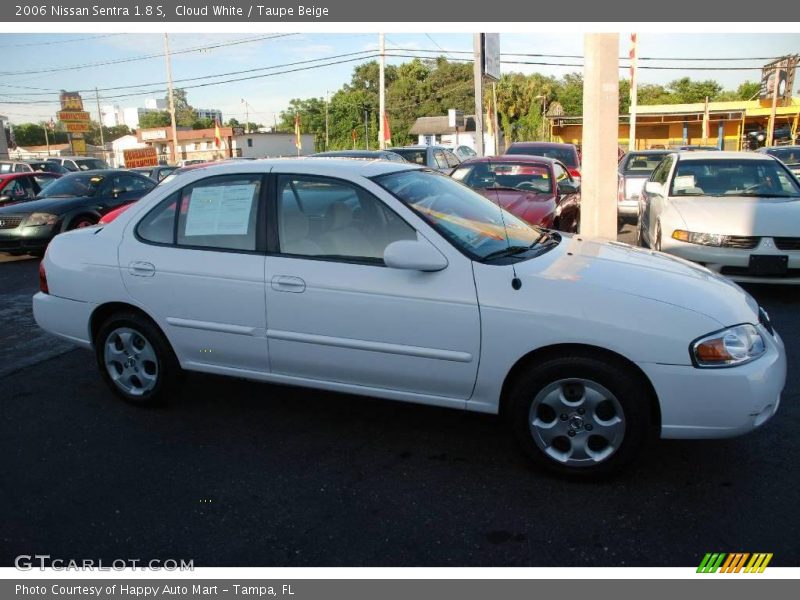 Cloud White / Taupe Beige 2006 Nissan Sentra 1.8 S