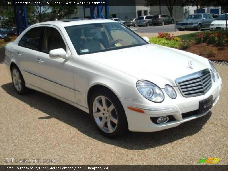 Arctic White / Cashmere 2007 Mercedes-Benz E 350 Sedan