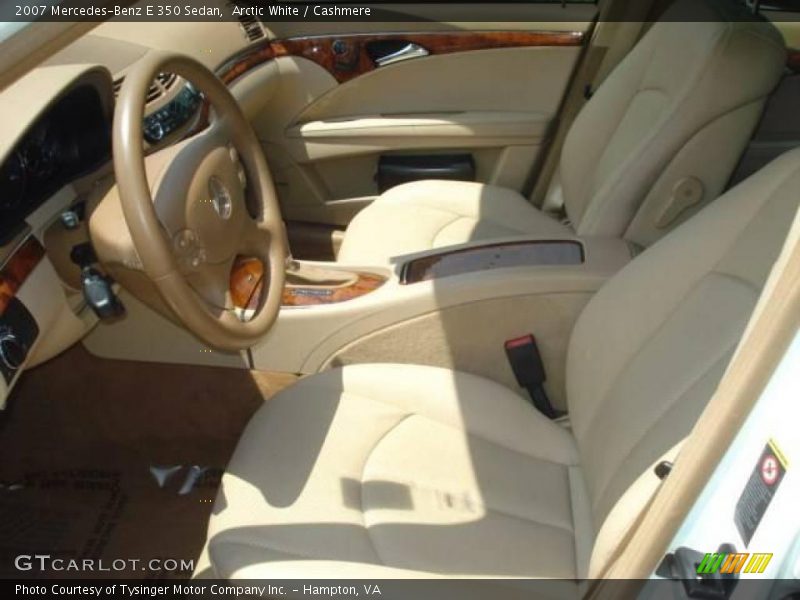 Arctic White / Cashmere 2007 Mercedes-Benz E 350 Sedan