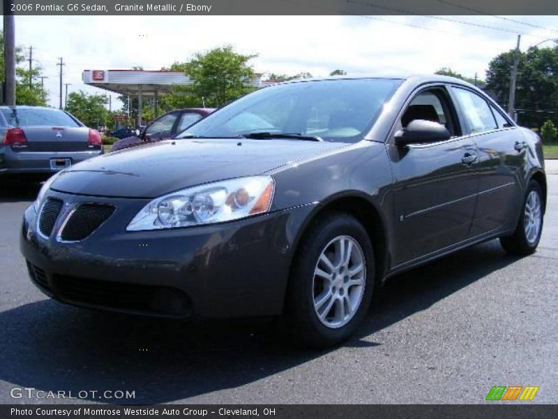 Granite Metallic / Ebony 2006 Pontiac G6 Sedan