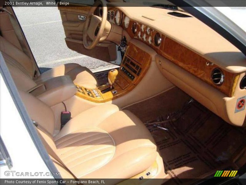 White / Beige 2001 Bentley Arnage