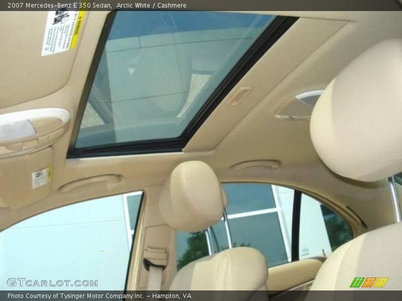 Arctic White / Cashmere 2007 Mercedes-Benz E 350 Sedan