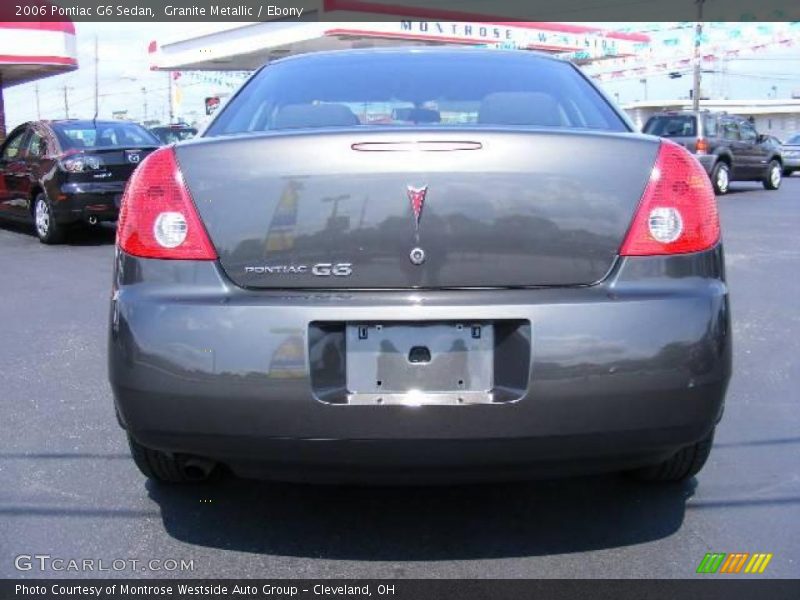 Granite Metallic / Ebony 2006 Pontiac G6 Sedan