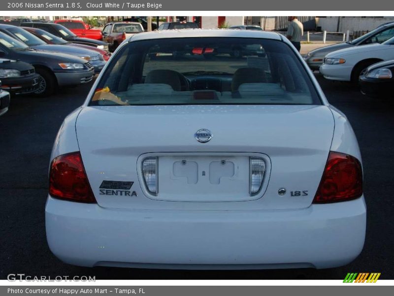 Cloud White / Taupe Beige 2006 Nissan Sentra 1.8 S