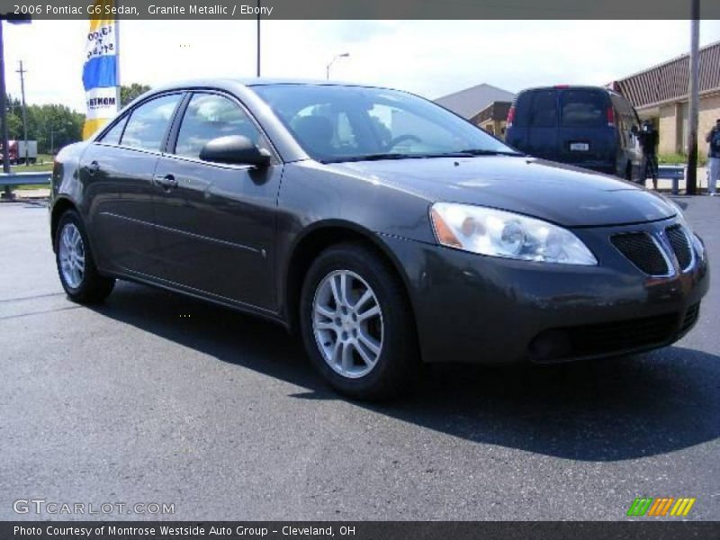 Granite Metallic / Ebony 2006 Pontiac G6 Sedan