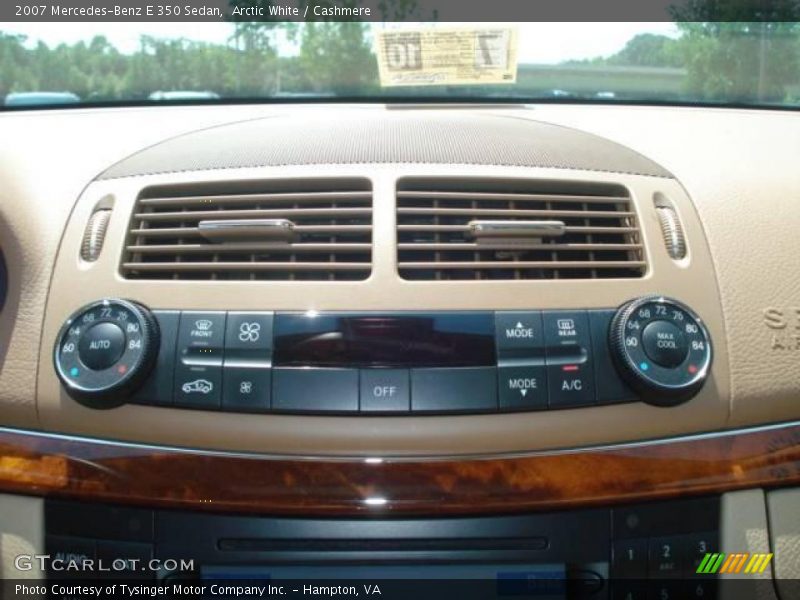 Arctic White / Cashmere 2007 Mercedes-Benz E 350 Sedan