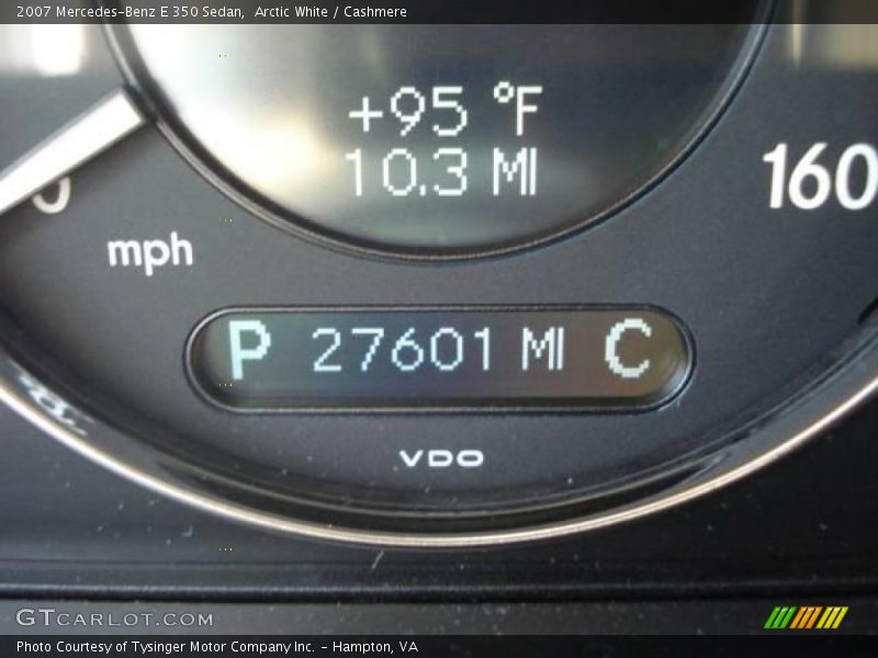 Arctic White / Cashmere 2007 Mercedes-Benz E 350 Sedan