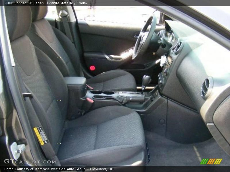 Granite Metallic / Ebony 2006 Pontiac G6 Sedan