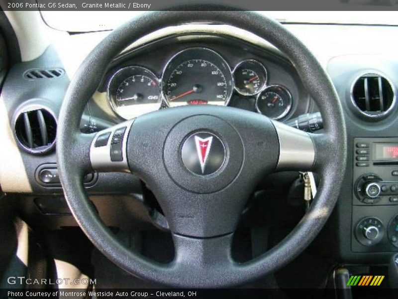 Granite Metallic / Ebony 2006 Pontiac G6 Sedan