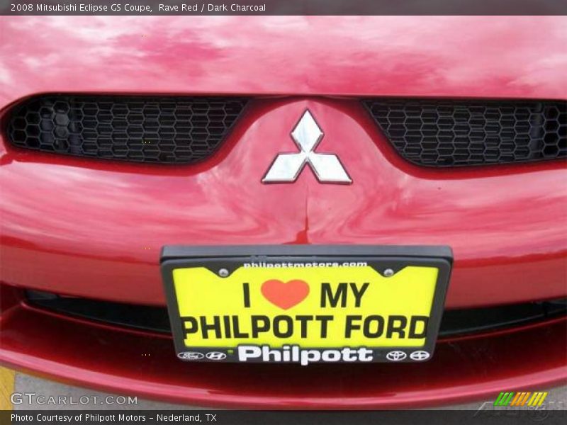 Rave Red / Dark Charcoal 2008 Mitsubishi Eclipse GS Coupe