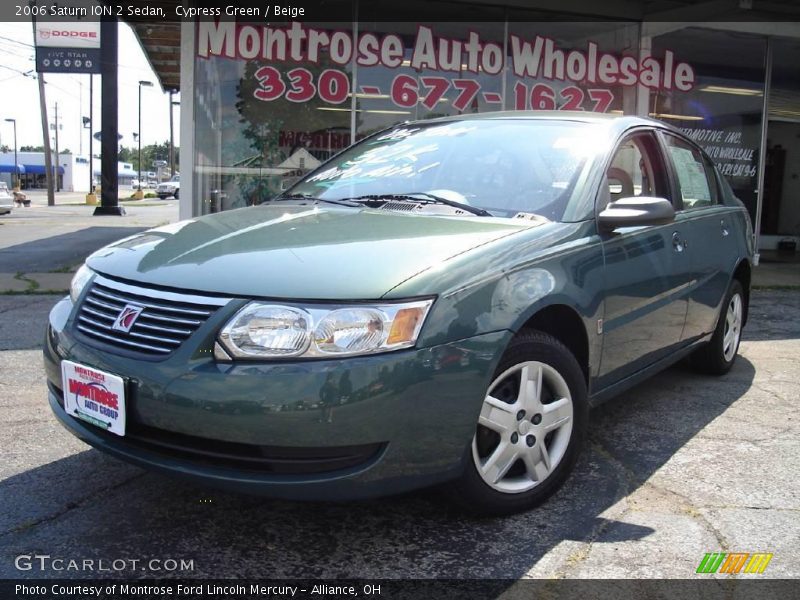 Cypress Green / Beige 2006 Saturn ION 2 Sedan