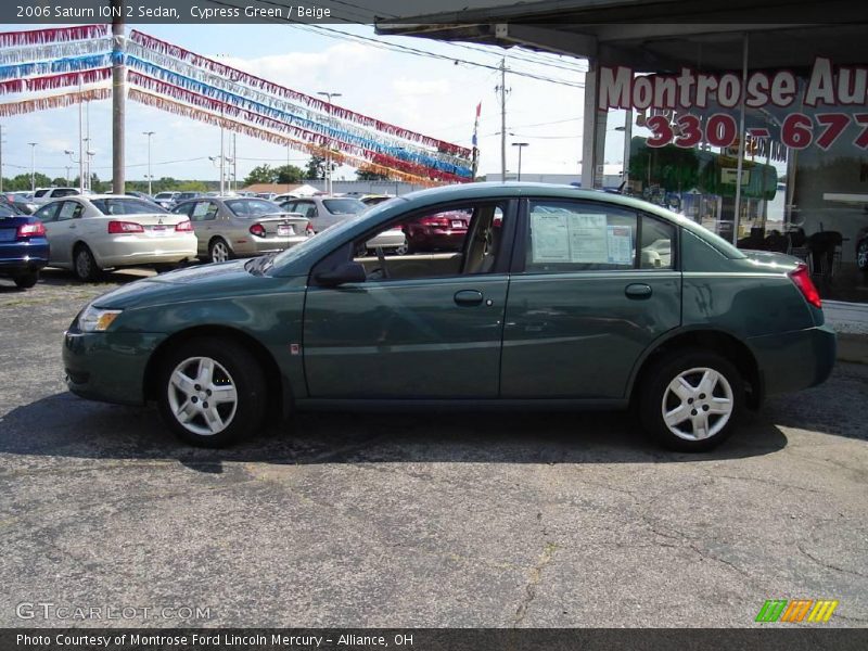 Cypress Green / Beige 2006 Saturn ION 2 Sedan