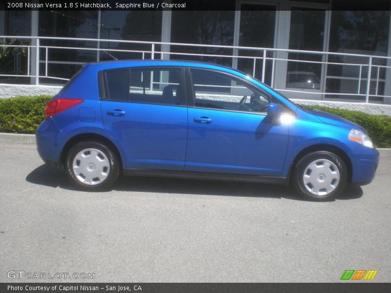 Sapphire Blue / Charcoal 2008 Nissan Versa 1.8 S Hatchback