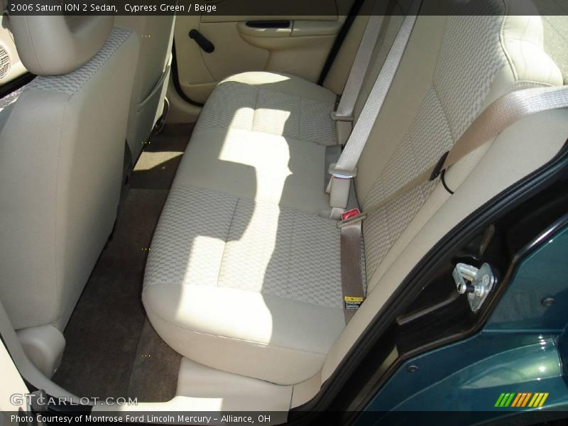 Cypress Green / Beige 2006 Saturn ION 2 Sedan