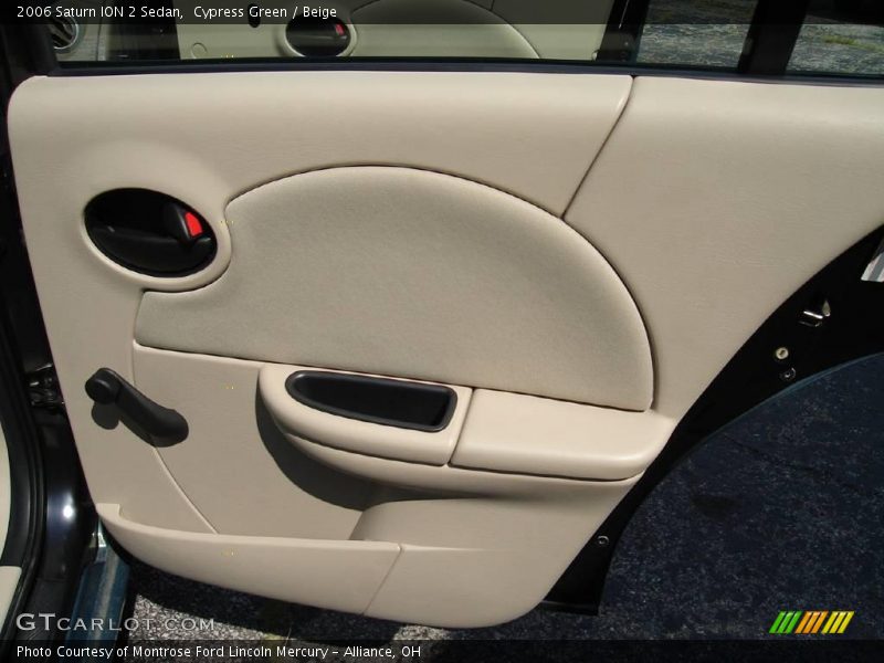 Cypress Green / Beige 2006 Saturn ION 2 Sedan