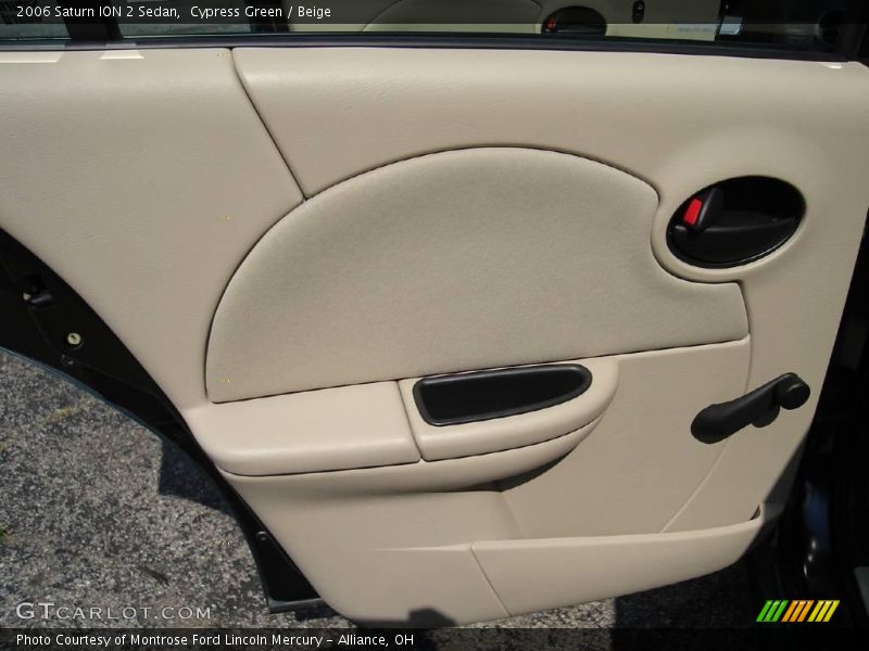 Cypress Green / Beige 2006 Saturn ION 2 Sedan