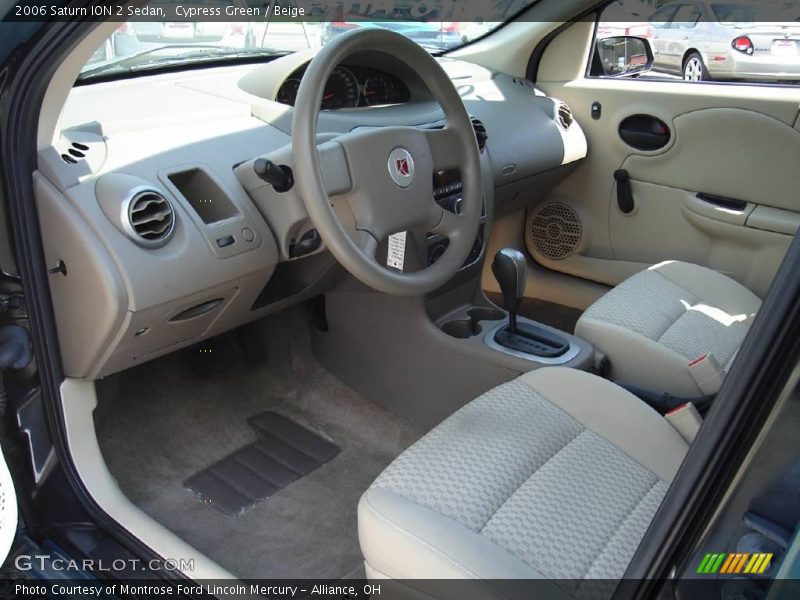 Cypress Green / Beige 2006 Saturn ION 2 Sedan
