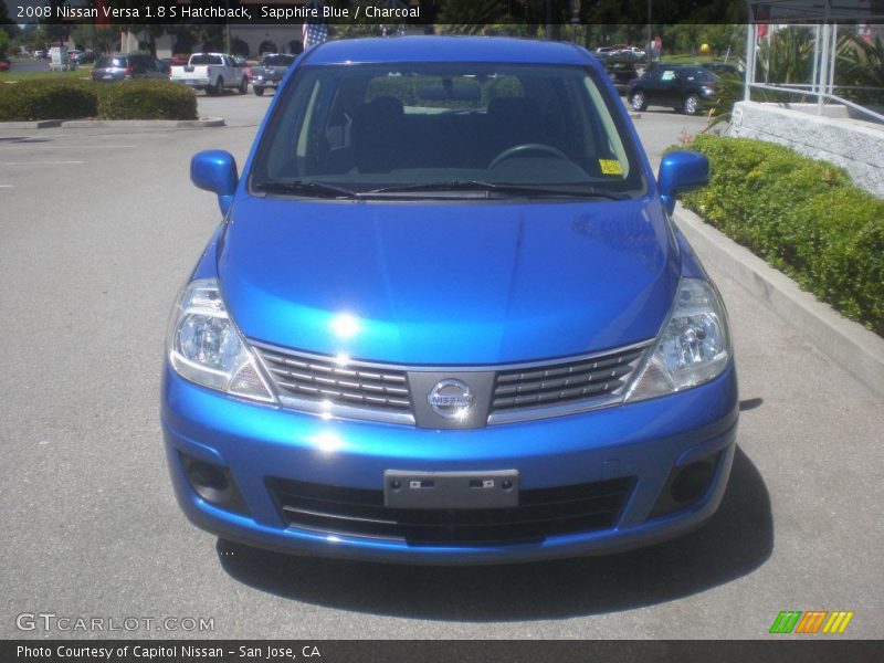 Sapphire Blue / Charcoal 2008 Nissan Versa 1.8 S Hatchback