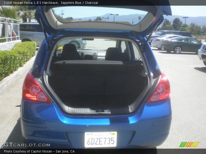 Sapphire Blue / Charcoal 2008 Nissan Versa 1.8 S Hatchback