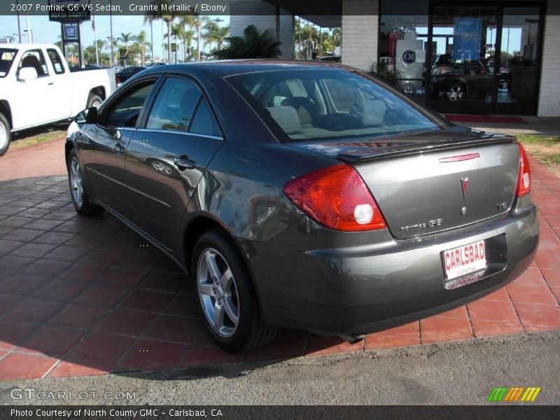 Granite Metallic / Ebony 2007 Pontiac G6 V6 Sedan