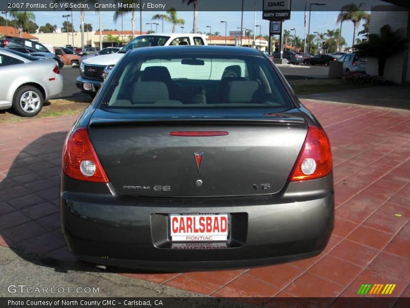 Granite Metallic / Ebony 2007 Pontiac G6 V6 Sedan
