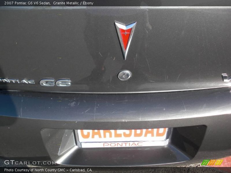 Granite Metallic / Ebony 2007 Pontiac G6 V6 Sedan