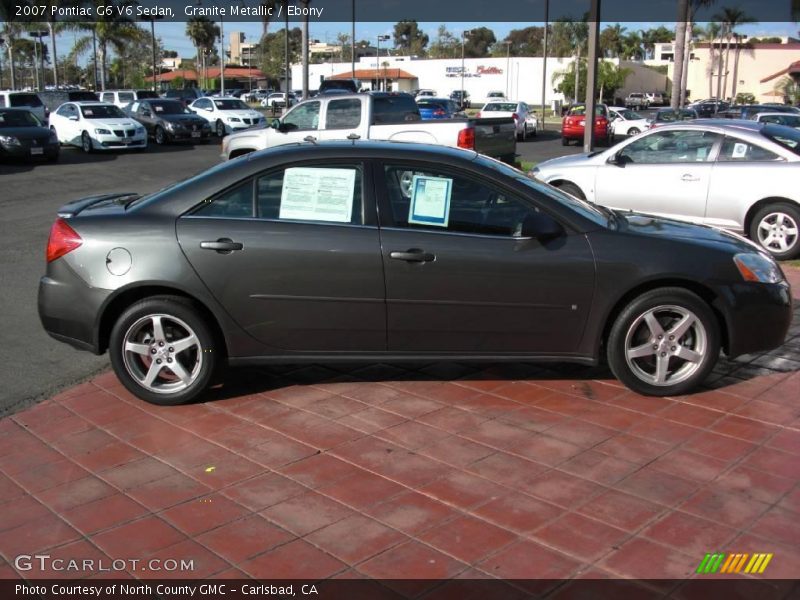 Granite Metallic / Ebony 2007 Pontiac G6 V6 Sedan