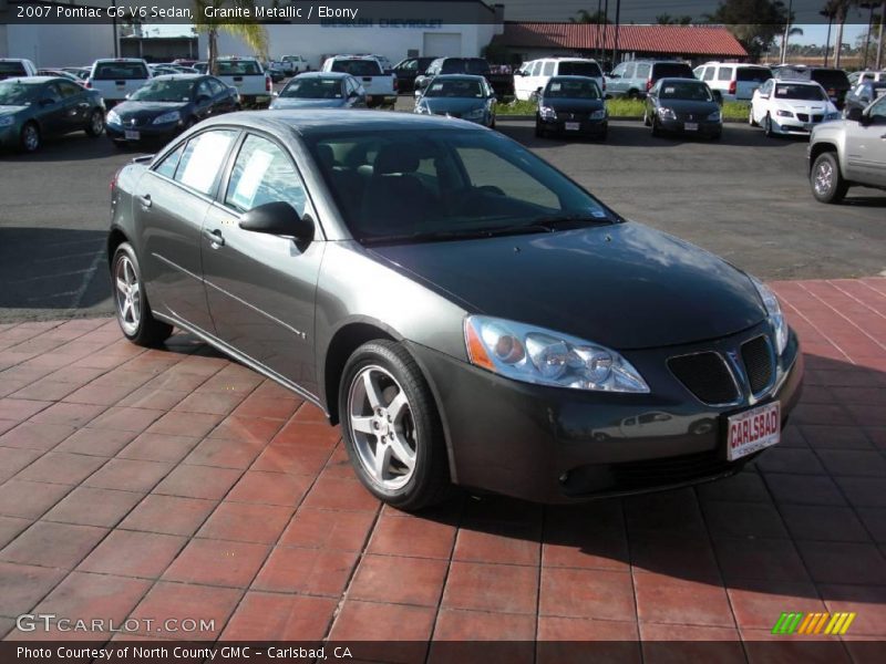 Granite Metallic / Ebony 2007 Pontiac G6 V6 Sedan