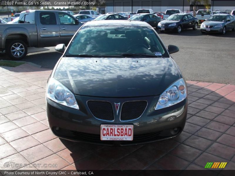 Granite Metallic / Ebony 2007 Pontiac G6 V6 Sedan