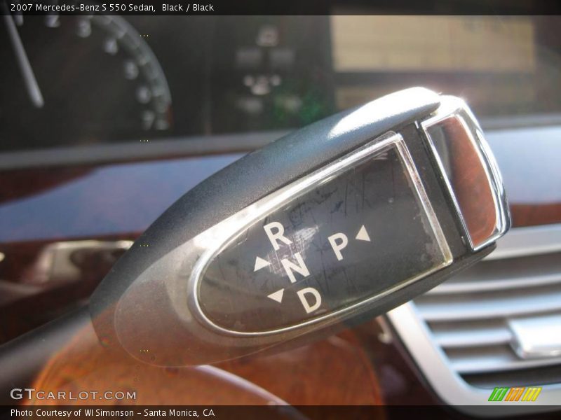 Black / Black 2007 Mercedes-Benz S 550 Sedan
