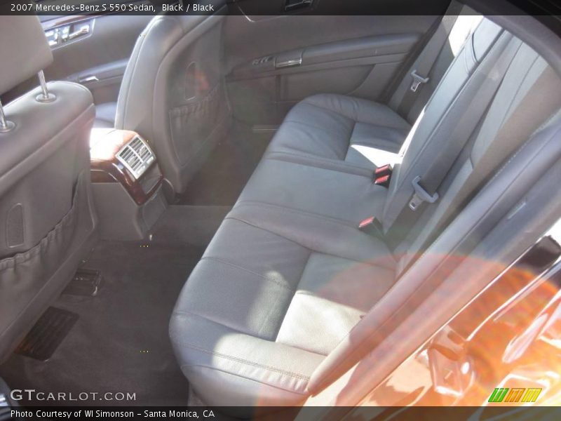 Black / Black 2007 Mercedes-Benz S 550 Sedan