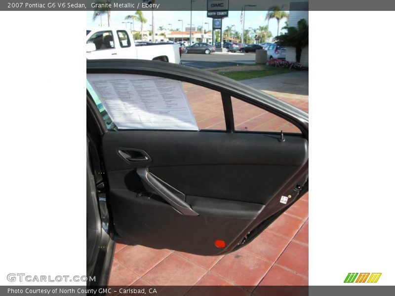 Granite Metallic / Ebony 2007 Pontiac G6 V6 Sedan