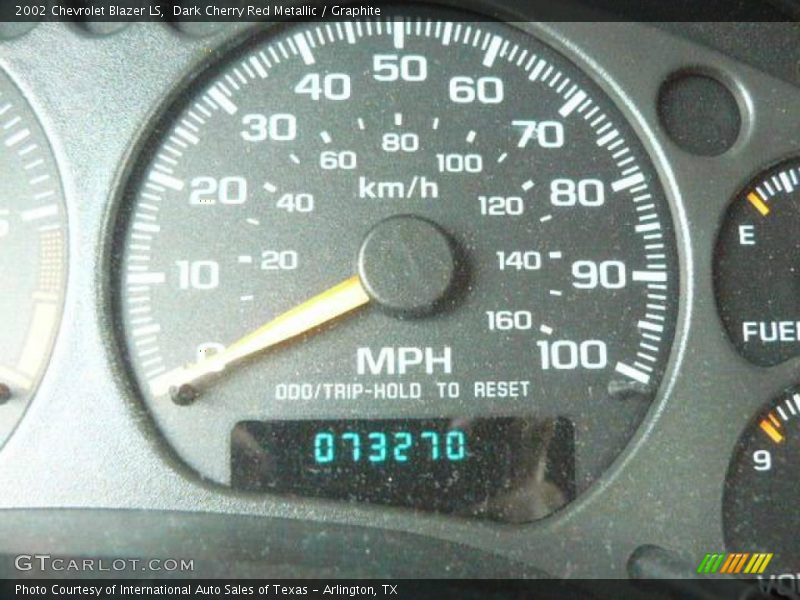 Dark Cherry Red Metallic / Graphite 2002 Chevrolet Blazer LS
