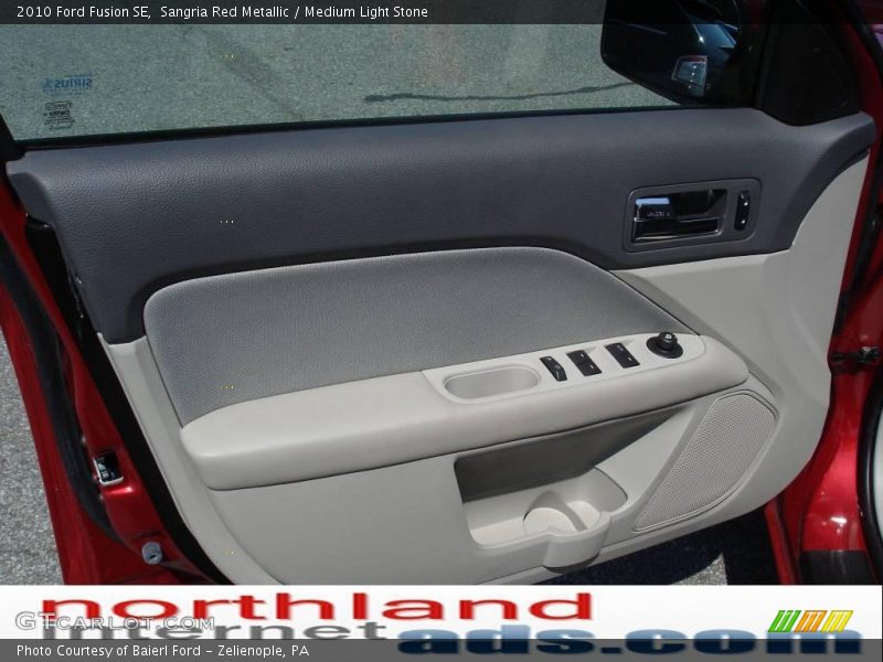 Sangria Red Metallic / Medium Light Stone 2010 Ford Fusion SE