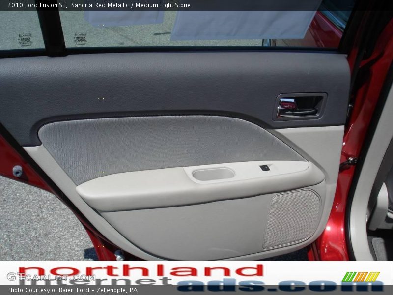 Sangria Red Metallic / Medium Light Stone 2010 Ford Fusion SE