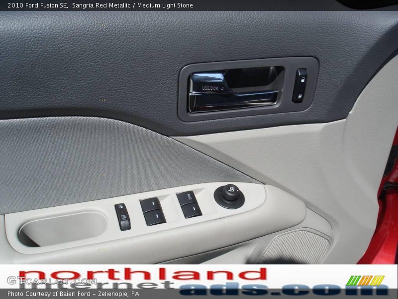 Sangria Red Metallic / Medium Light Stone 2010 Ford Fusion SE