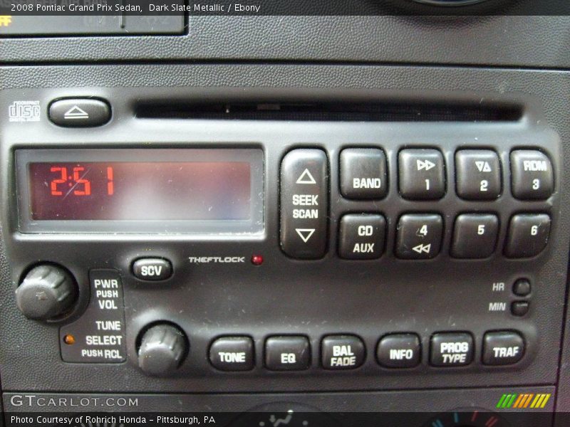 Dark Slate Metallic / Ebony 2008 Pontiac Grand Prix Sedan