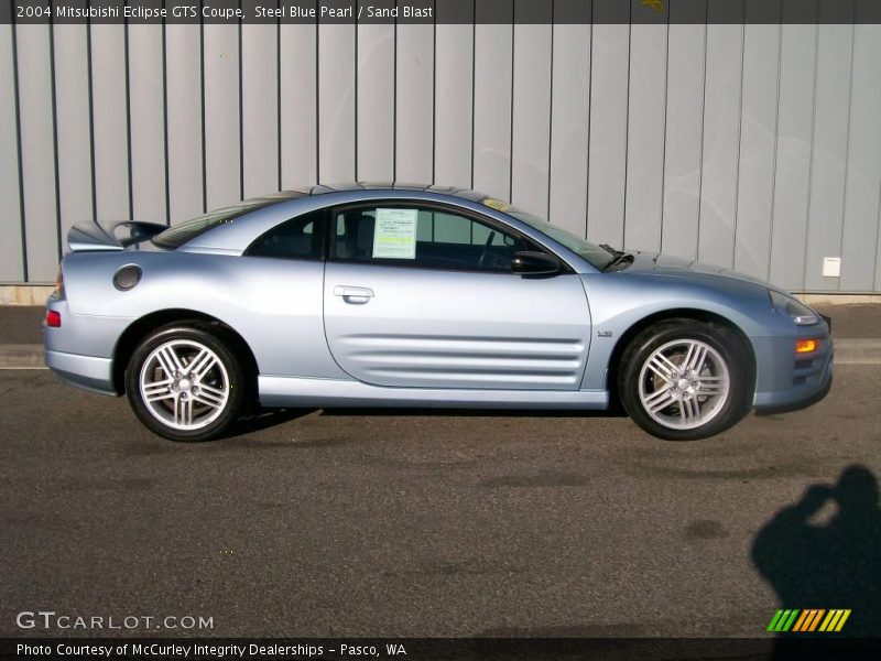 Steel Blue Pearl / Sand Blast 2004 Mitsubishi Eclipse GTS Coupe