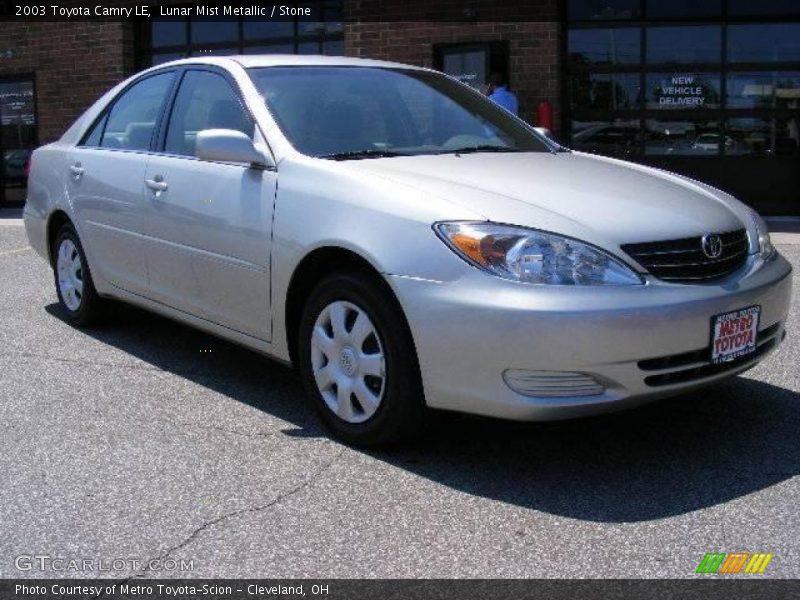 Lunar Mist Metallic / Stone 2003 Toyota Camry LE