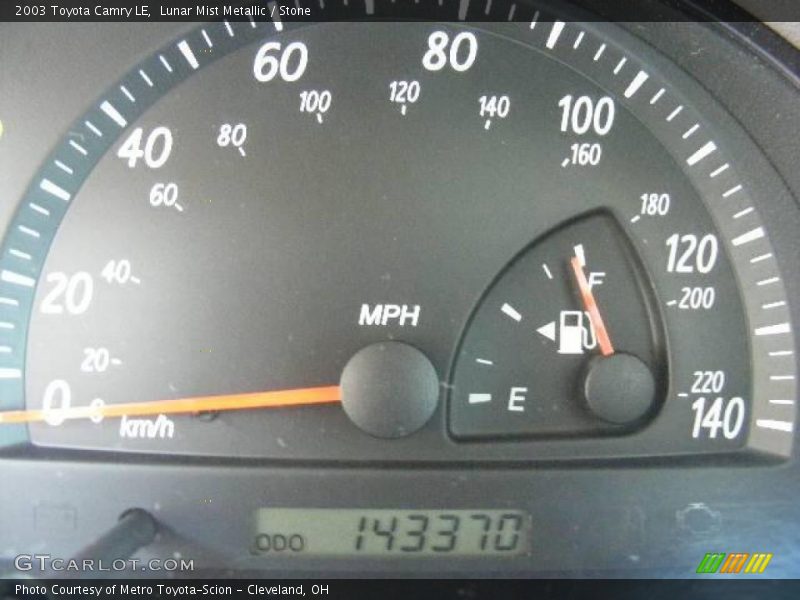 Lunar Mist Metallic / Stone 2003 Toyota Camry LE