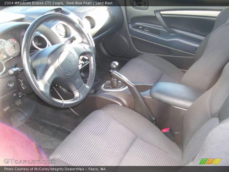 Steel Blue Pearl / Sand Blast 2004 Mitsubishi Eclipse GTS Coupe