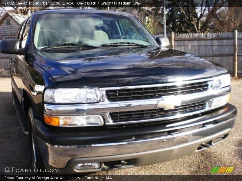 Onyx Black / Graphite/Medium Gray 2002 Chevrolet Suburban 1500 LS 4x4