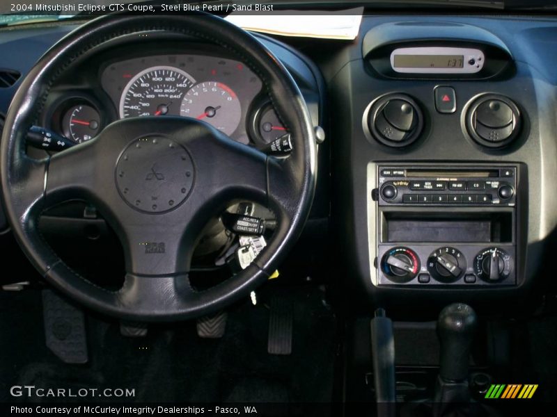 Steel Blue Pearl / Sand Blast 2004 Mitsubishi Eclipse GTS Coupe
