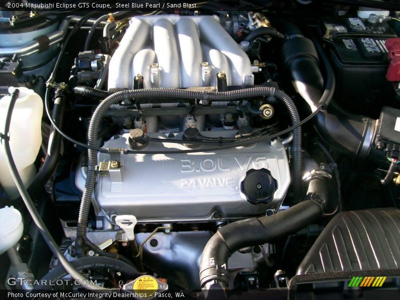 Steel Blue Pearl / Sand Blast 2004 Mitsubishi Eclipse GTS Coupe