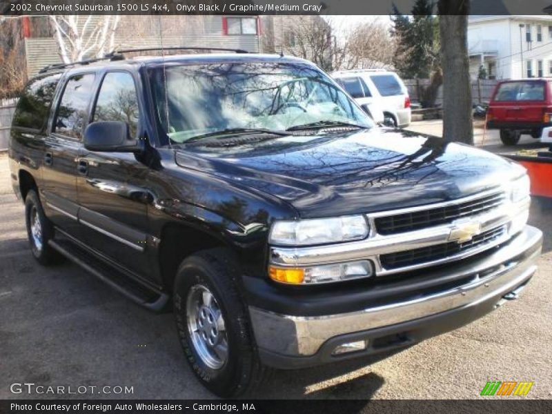 Onyx Black / Graphite/Medium Gray 2002 Chevrolet Suburban 1500 LS 4x4