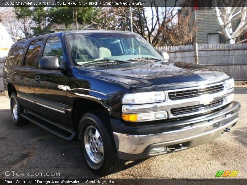 Onyx Black / Graphite/Medium Gray 2002 Chevrolet Suburban 1500 LS 4x4
