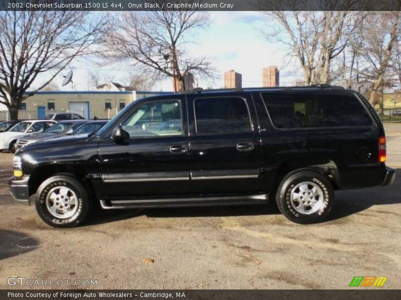 Onyx Black / Graphite/Medium Gray 2002 Chevrolet Suburban 1500 LS 4x4
